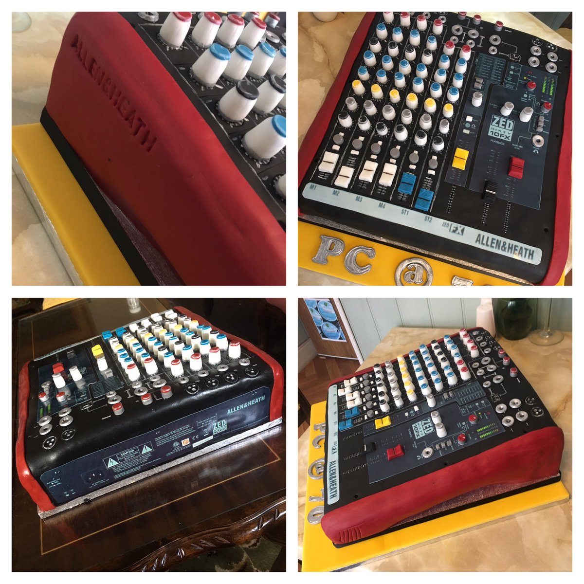 kupcakekitch's tweet photo. @allen_heath Our CAKE version of one of your mixers made by us @kupcakekitch. Commissioned by a customer who loves your product. All edible. https://t.co/IFk71wfmAc