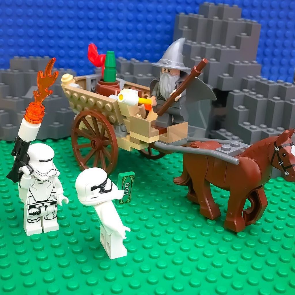 lifeinbrick's tweet photo. “Fireworks!” #starwars #lordoftherings #gandalf
#stormtrooper #stormtrooperproblems
#legostormtrooper #legostagr… https://t.co/khhJarg1fT https://t.co/nQWy04QcWV