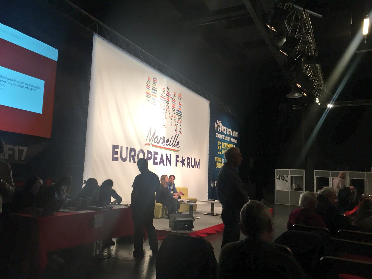 mareuforum's tweet photo. #Marseille european forum continues! In few minutes there will be the second plenary of the day here at #MEF17 about “Towards a sustainable development model”: stay tuned! :) @europeanleft @lamarsweb @GUENGL https://t.co/6JQSHHP74l