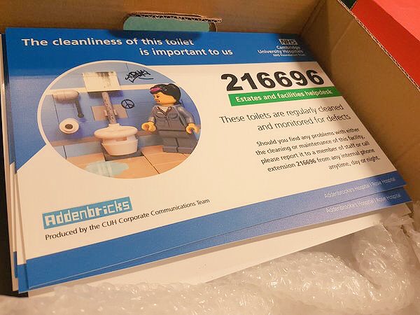 Courtney_Comms's tweet photo. CUH’s new “2696” signs are coming to a loo near you! #Addenbricks https://t.co/QMl2QbTRvA