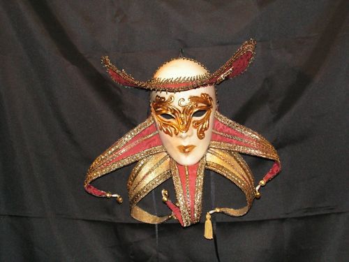 Superba!!! maschera veneziana CASANOVA ROSSO ORO ebay.eu/1uNVZiJ