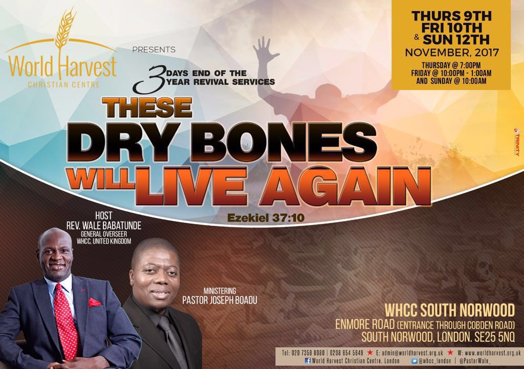 WHCC_London's tweet photo. Such amazing and powerful times had on Thursday and Friday with @JKBoadu. Join us tomorrow morning, 10am at @WHCC_London for the conclusion of These Dry Bones Will Live #drybones https://t.co/OR090roezj