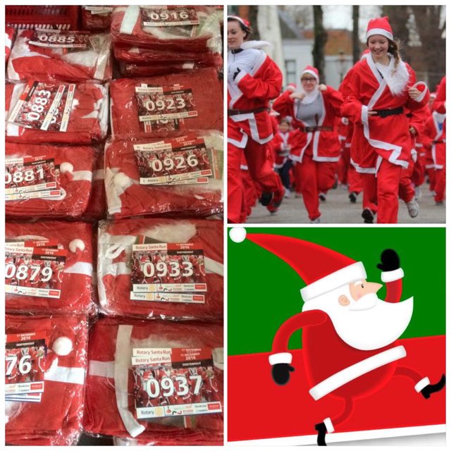 16 december: 5e editie van Santa Run #Oosterhout! Dé gezellige kerstmannenloop voor goede doelen. Ben jij er ook bij? #santarun #rotary