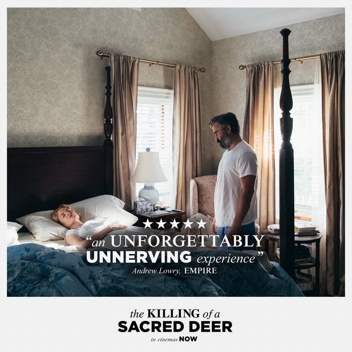 Get out of the house and go see #TheKillingOfASacredDeer 🦌

TheKillingOfASacredDeerFilm.com