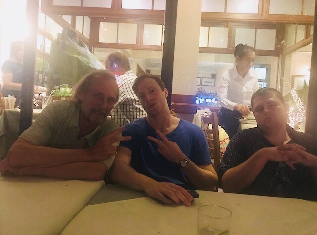 MisaSoderort's tweet image. Delar av ett tappert gäng som just nu väntar på middag i Bangkok. Lennart, Erik &amp;amp; Mikael ✌️#iassidd2017 #misaab #Empowerment #kraftkälla