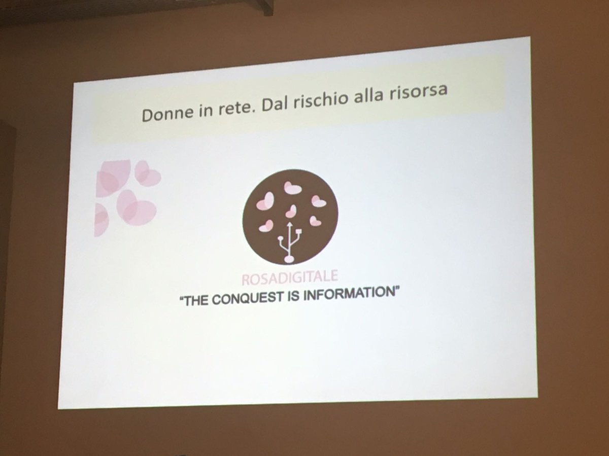 DigitaleRosa's tweet image. #Conferenza: "Distorsioni della #rete - formarsi e informarsi per una #navigazione sicura". 👩💻👨💻
"The conquest is information!" 💪