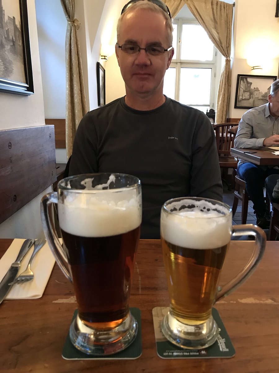 dbasolved's tweet photo. One of these beer is not like the others! #EMEAroadshow #Prague https://t.co/37n9Y57yFt