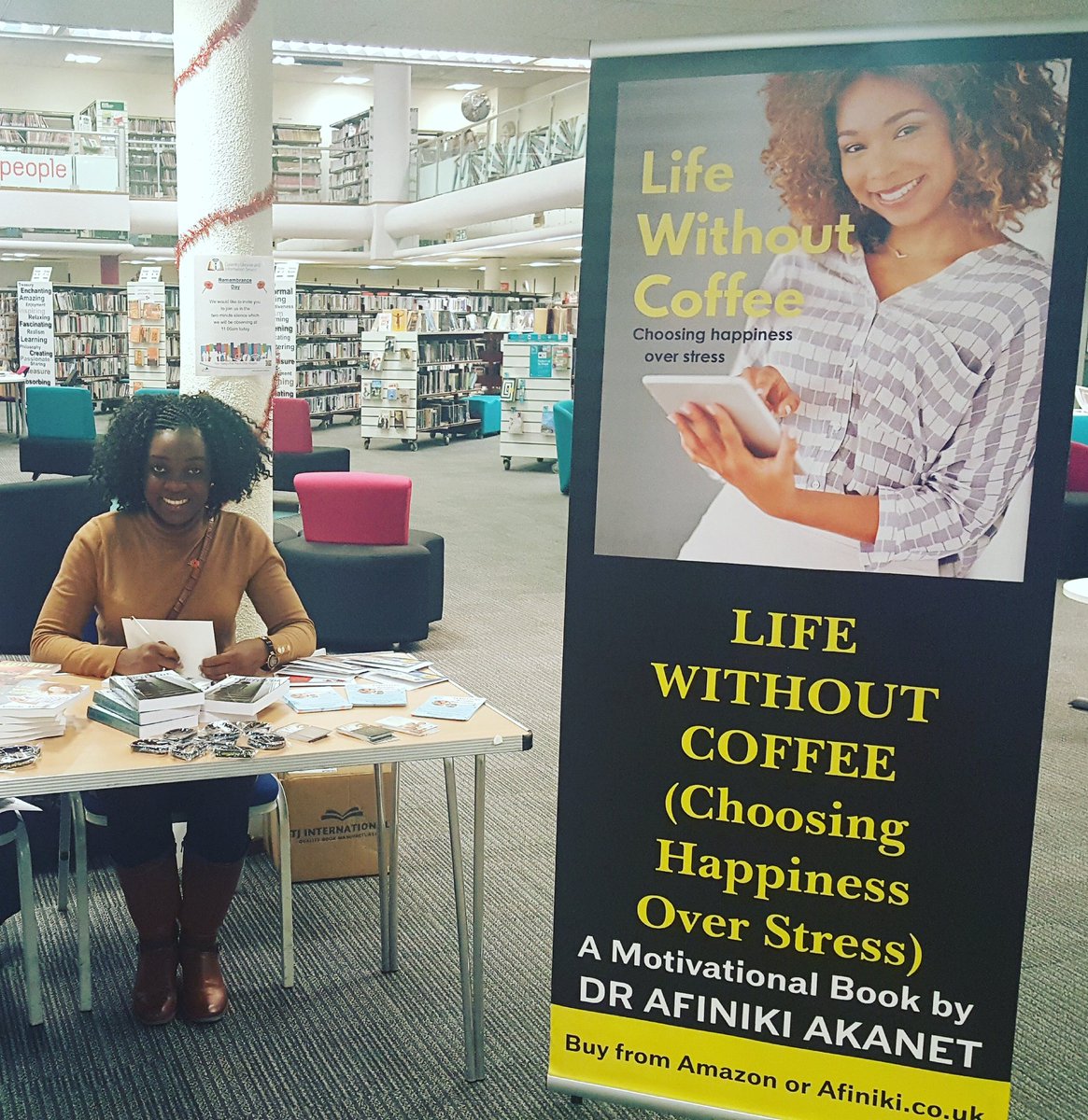 AAkanet's tweet photo. Thank you to everyone who came over to support today's author event at Coventry Central Library. Books still available from https://t.co/keGTRjypjX and Amazon. Have a lovely day! #LWClaunch https://t.co/lLTnKC2l6I