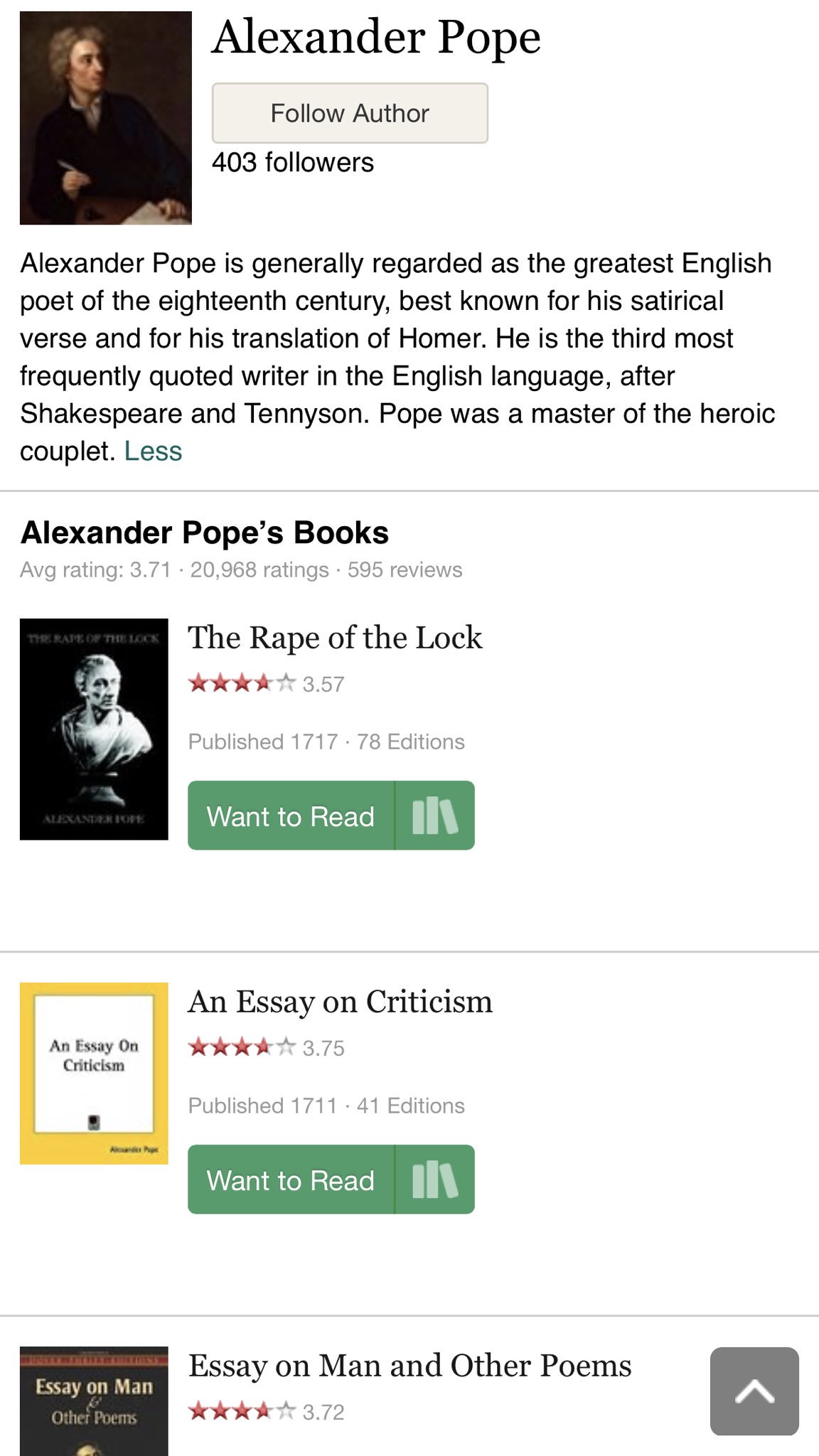 Prof Shang Han 韓尚笑pa Twitter Alexander Pope 亚历山大 波普是英国十八世纪最伟大的诗人 他有句名言 A Little Knowledge Is A Dangerous Thing 有点儿知识是危险的 韩尚笑译 为什么 请喜欢英语 的朋友思考讨论 并作为英语学习的第一课 T Co