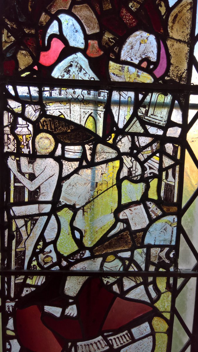 rutlandgraffiti's tweet photo. Fragments of #Medieval glass in the north aisle windows of the Church of St Peter, #Allexton, #Leicestershire. Cared for by @TheCCT https://t.co/CZj1zlCHqs