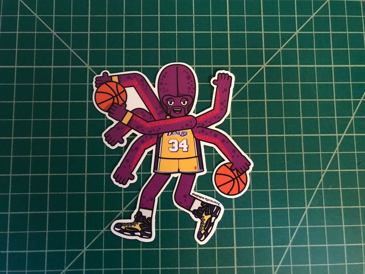 getdunking's tweet photo. New Dunkie #stickers available soon online at https://t.co/nemKjjScaH #basketball #nba #DRDunk #Dunkies https://t.co/EWXB15vzrz