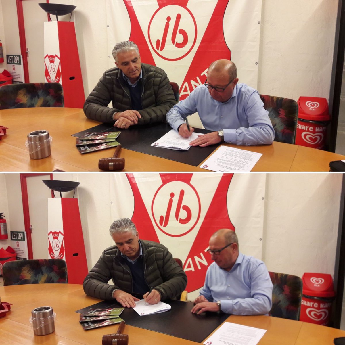Vandaag hebben we het officeel gemaakt: Claassen Logistics bv is onze nieuwe hoofdsponsor! #blijmee #contract