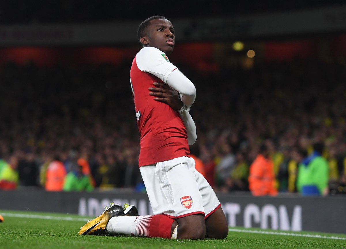 Arsenal's tweet photo. Another one 🔥

@EddieNketiah9 scores the winner as @England Under-19s beat Iceland 2-1 in Bulgaria 👏 https://t.co/JGjgeYZjnR