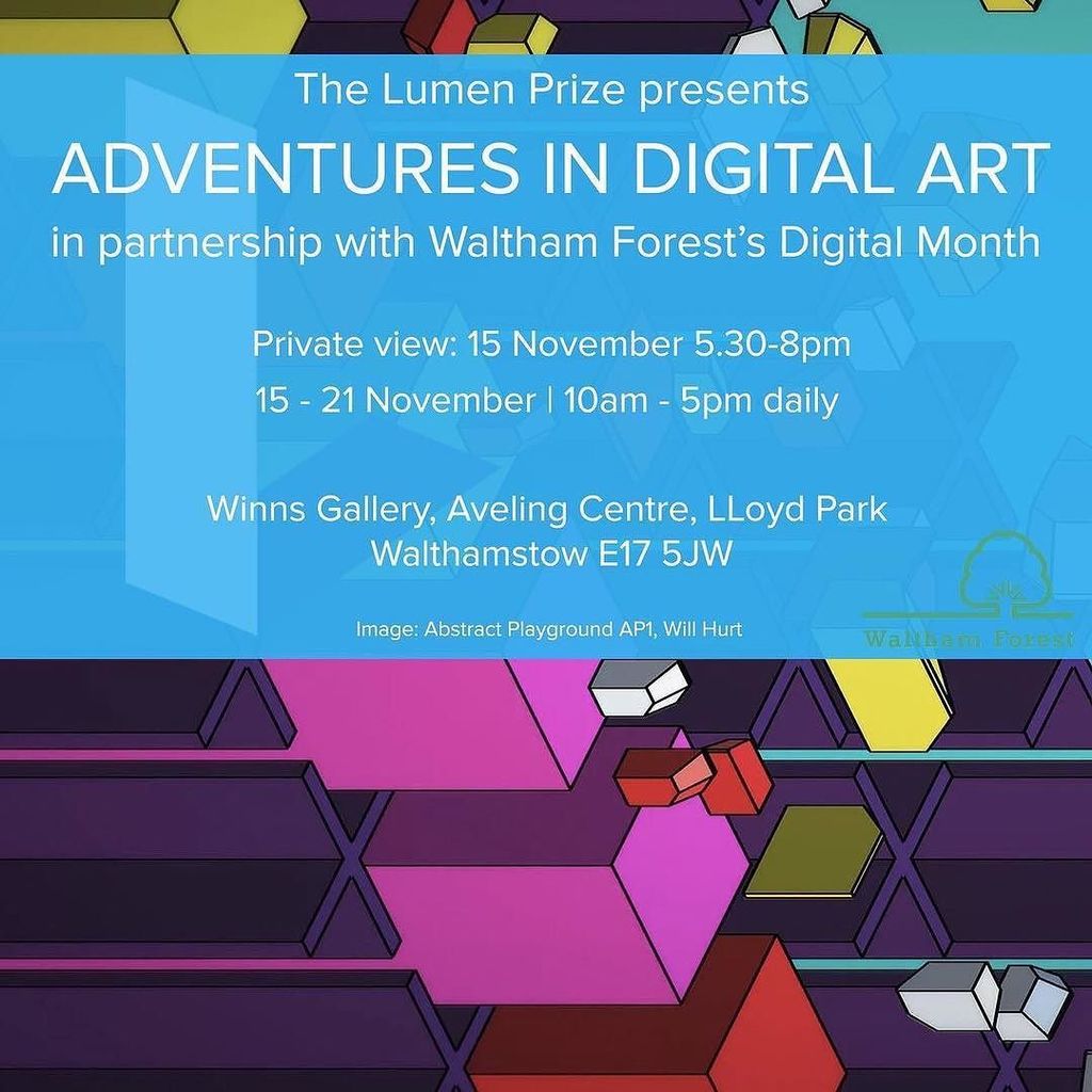 willhurtstudio's tweet image. London people- come to this next Weds! Be lovely to see you! #lumenprize #interactive #interactiveart #digitalart #art