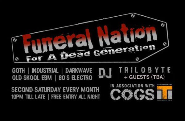 trilo_byte's tweet photo. #FuneralNation @cogs_bar  tonight! Every day is Halloween here... #goth #industrial #darkwave #ebm https://t.co/lxR3pSLy3l