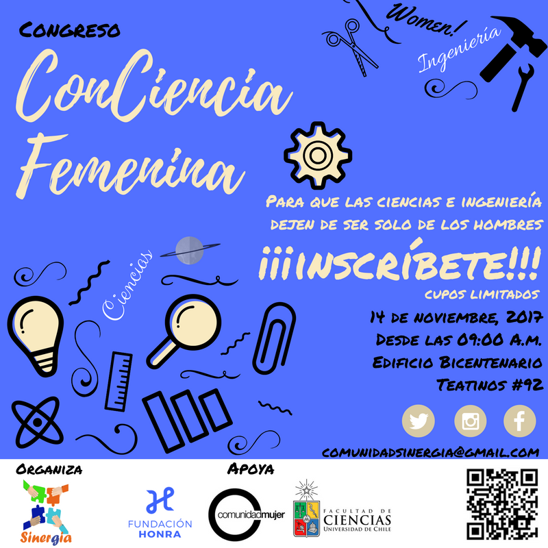 FundacionHonra's tweet photo. El Martes 14 de Noviembre "Congreso sobre equidad de género en las ciencias! Inscríbete!  #ConcienciaFemenina   #MasEquidad    
► https://t.co/7L48UfzuGx https://t.co/Fm32B0iIyQ