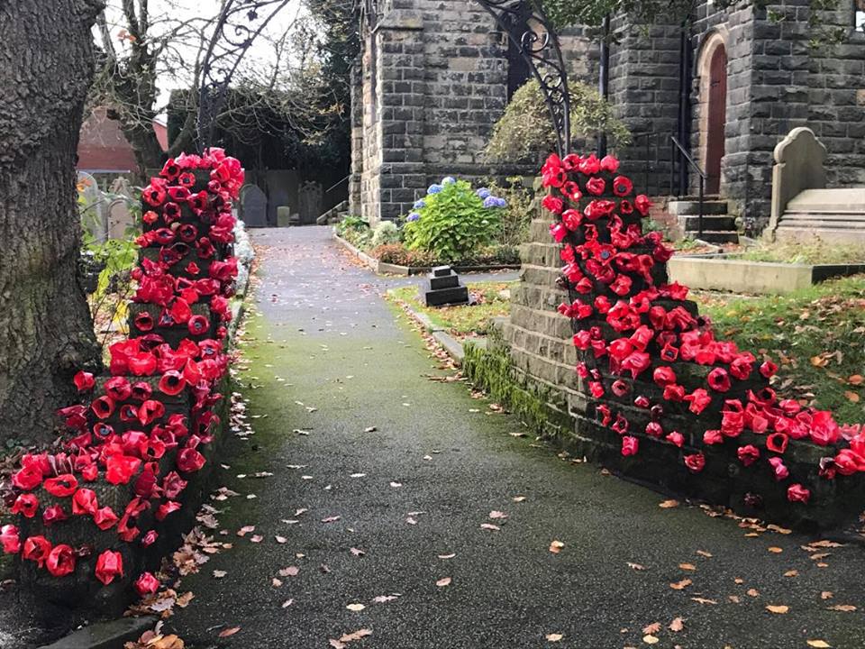Stunning display from Christ Church Brownies and Guides. Love entrance to the Church. #CIW17 <a href="/natfednews/">National Housing Federation</a> <a href="/NationalLottery/">The Irish National Lottery</a>  @boltonathome @Letsremember2017