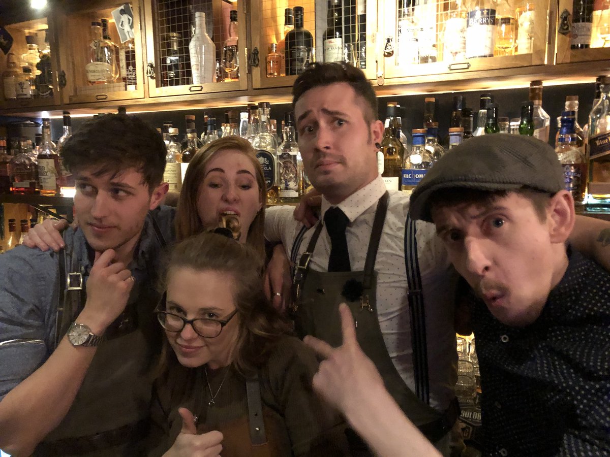 GB_Bartender's tweet photo. So today is the official 1 year of the Hideout, what a year it’s been all the Love to my legendary team of miscreants, and of course all you beautiful bastards that drink here! To next year! 🥃 https://t.co/A14JVEUB7s