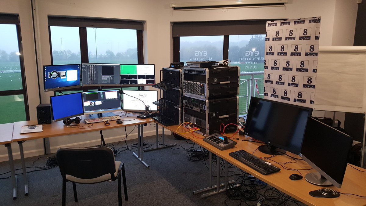 8LiveTV's tweet photo. Set-up for Rugby Unions National Division 1 match between Hull Ionians v Cambridge. Our next game is Yorkshire Div 1 Scarborough v Beverley https://t.co/uTTJ4cHkur