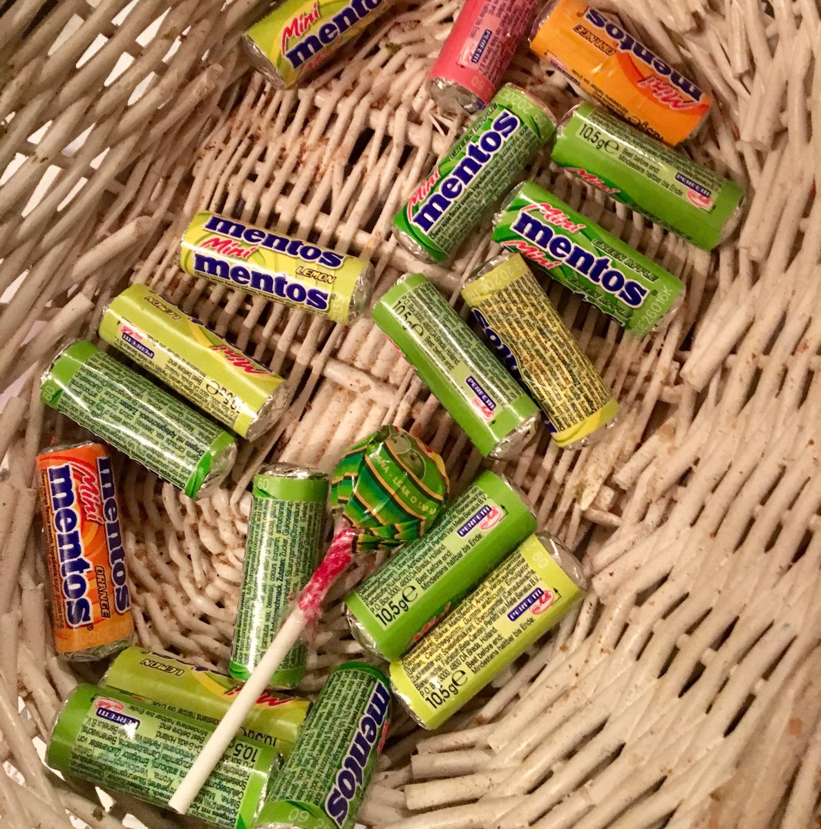 Wie nu nog komt krijgt het groene snoep.