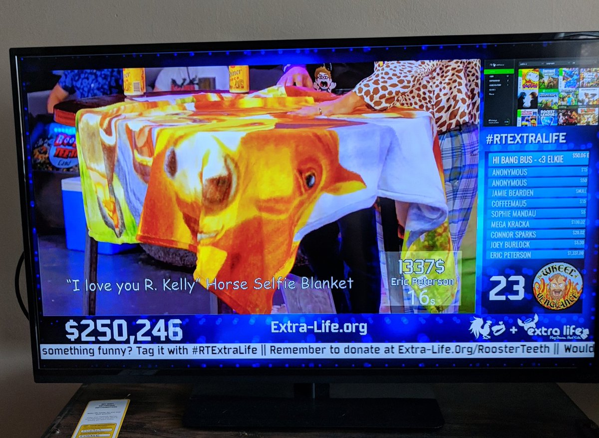 •Horse Selfie Blanket
•Robot Made Horse Selfie Blanket
•Terrorist Protection Horse Selfie Blanket
•"Just a Cry" Horse Selfie Blanket
•Comfort &amp; Power Horse Selfie Blanket
•Apartment Floor Horse Selfie Blanket
•Symbol of Safety &amp; Security Horse Selfie Blanket

#RTExtraLife