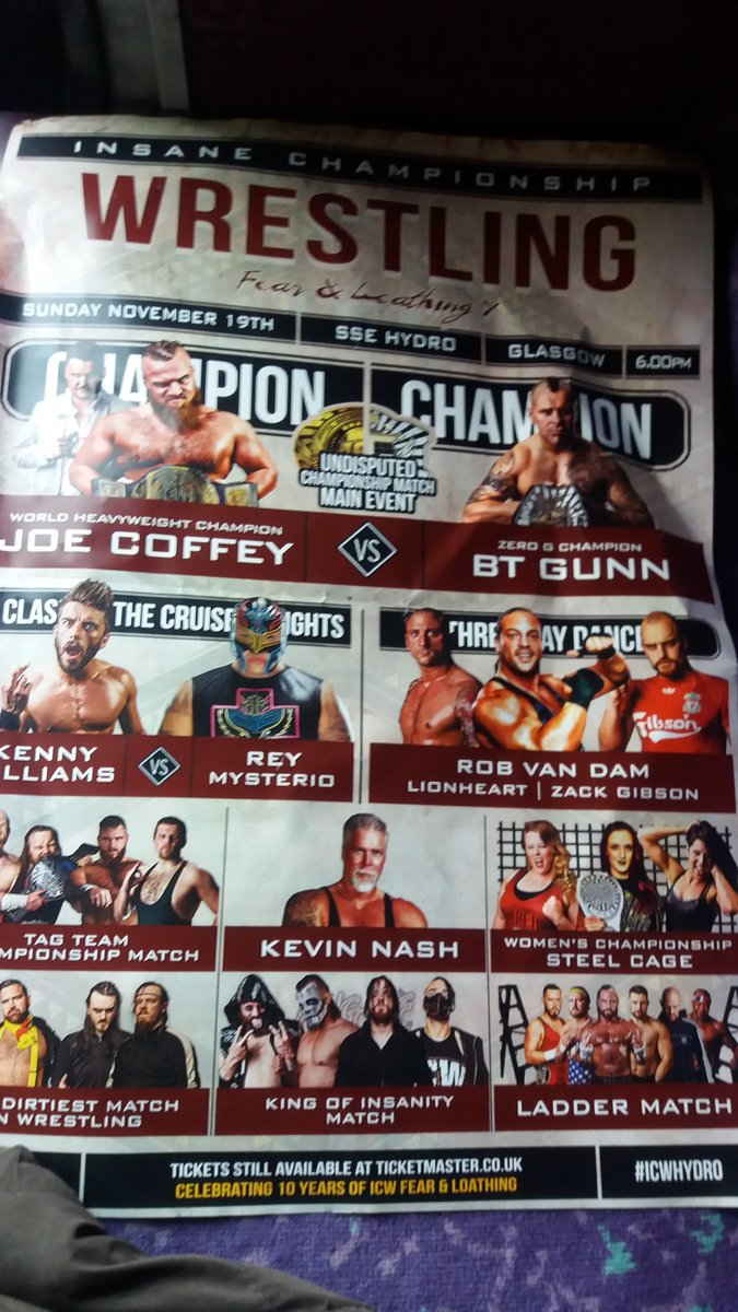 carriem293's tweet photo. Can't wait for this on the 19th and what makes it better I just spoke to @RealMarkDallas buzzing #ICWHydro #ICW #wrestlingislife #bestshowinglasgowallyear https://t.co/AqVWhdw5lg