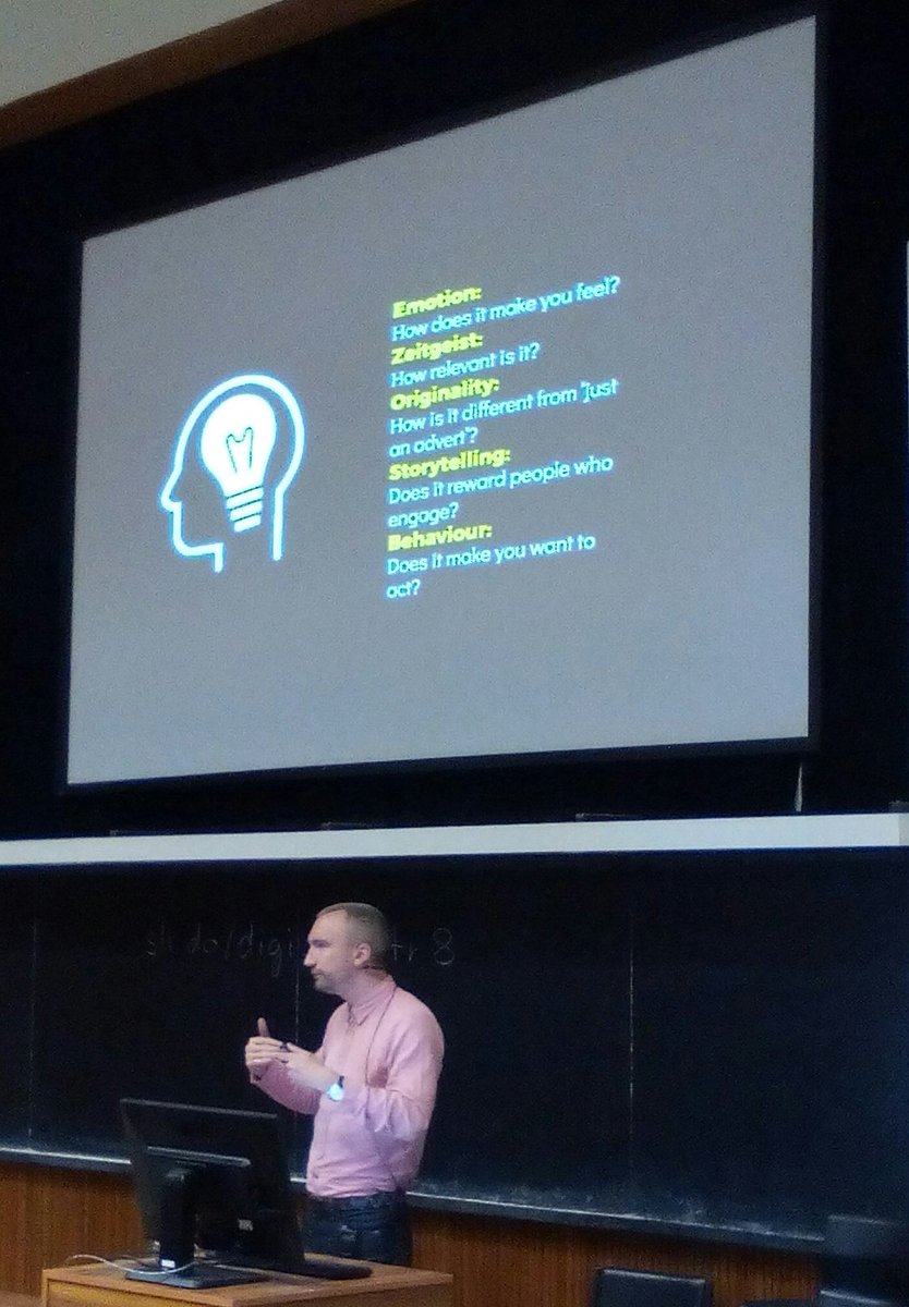 MagdaGuatney's tweet photo. Idea musí být na prvním místě. Pokud nemáme dobrý nápad, budeme jen utrácet rozpočet. Joe Wade #digisemestr https://t.co/PXd3rH0GfY