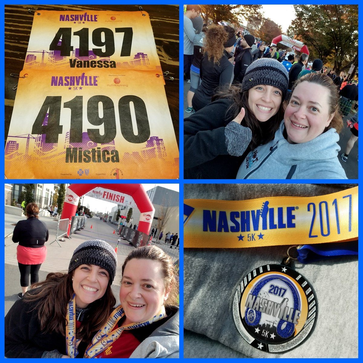 AuntieStr8bs's tweet image. Little sisters first 5k and my last of 2017! #nashville5k #sisters #beautifulbutCOLD
