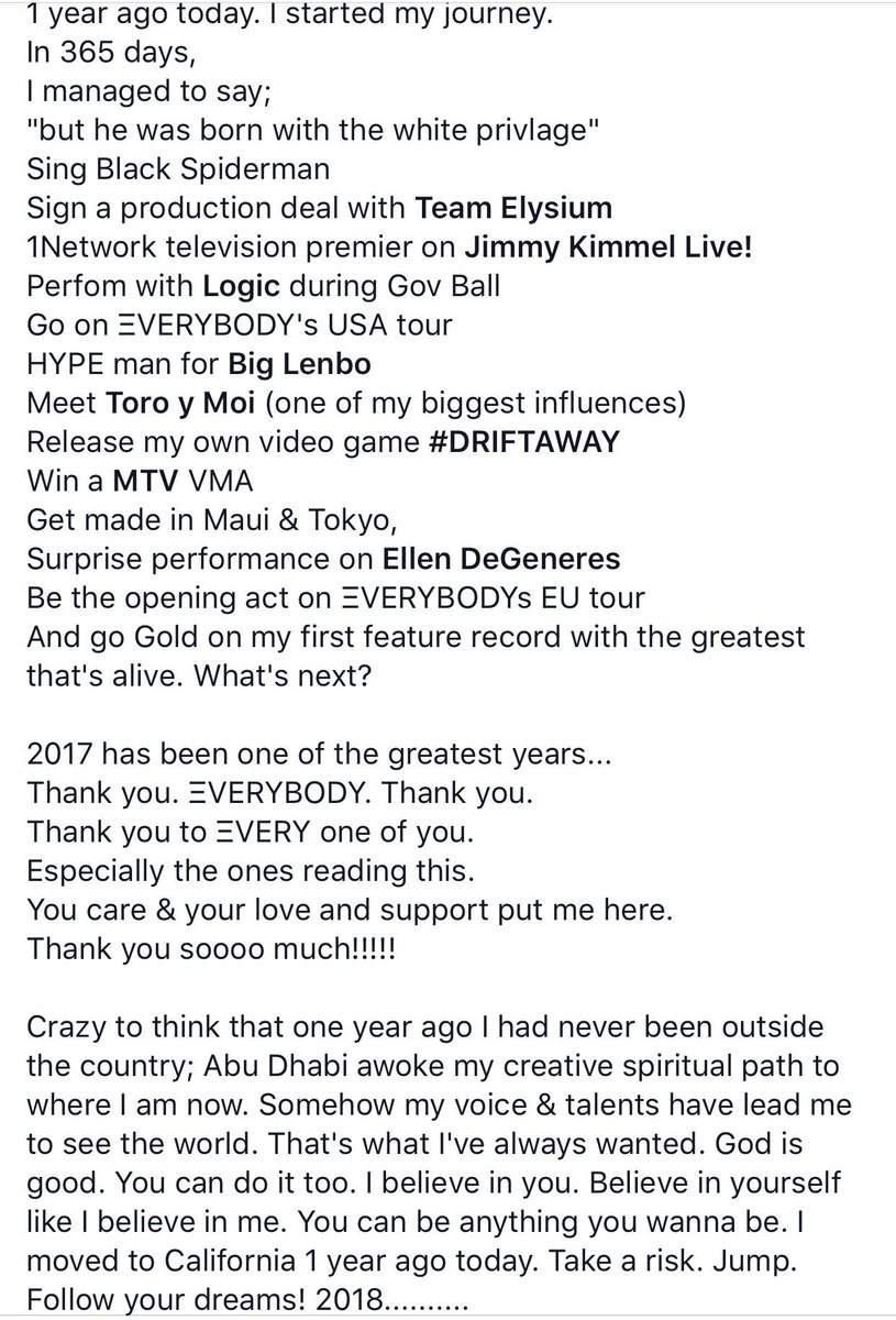 damianlhudson's tweet photo. A note to the fans; believe in yourself. https://t.co/UaPd9UvkG3