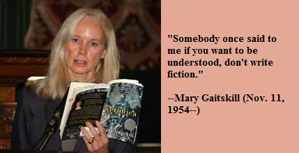 Happy birthday, Mary Gaitskill! 