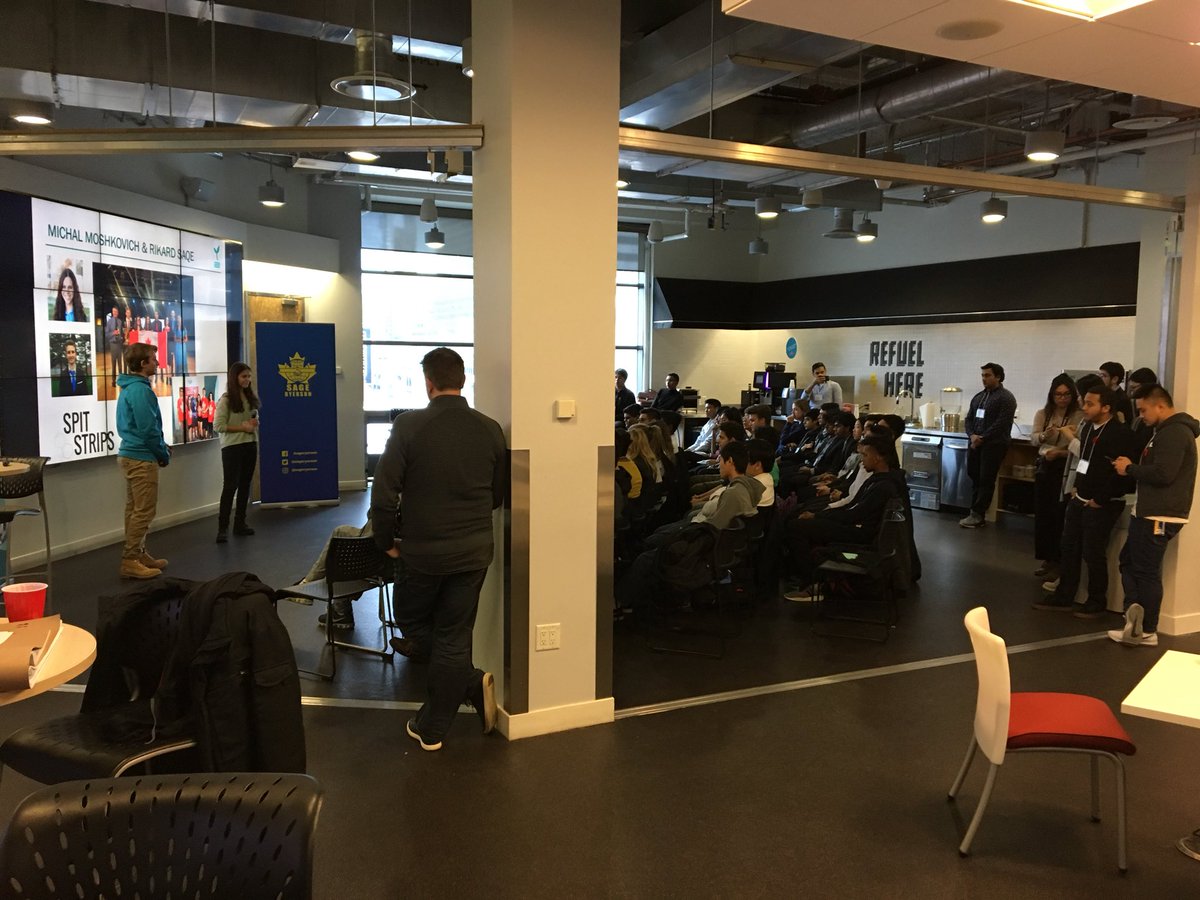 y2labs's tweet photo. #Y2SAGE is underway, kicked off my Michal and Rikard from @spitstrips! @sageryerson https://t.co/h33Uc5hH2E