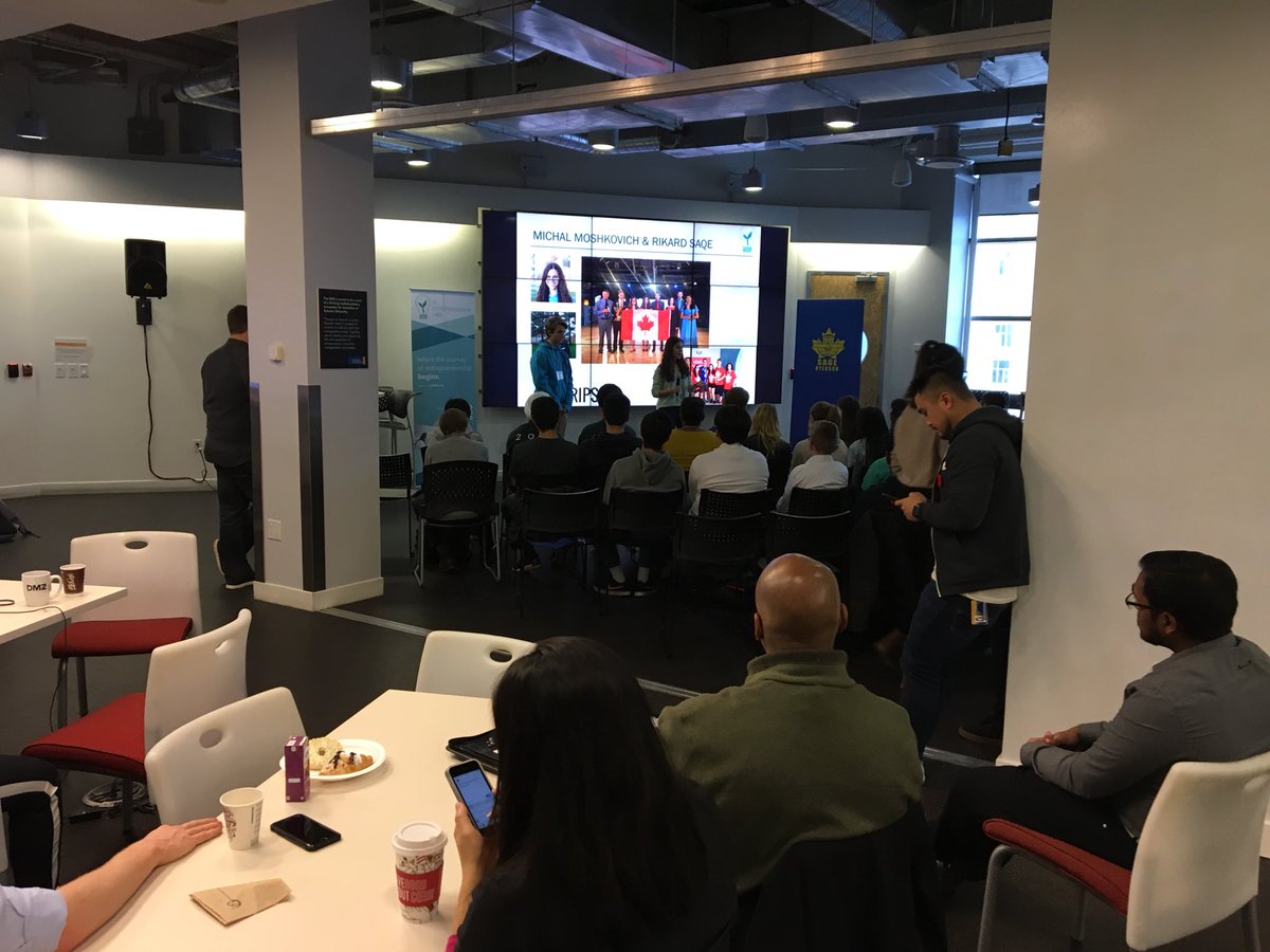 y2labs's tweet photo. #Y2SAGE is underway, kicked off my Michal and Rikard from @spitstrips! @sageryerson https://t.co/h33Uc5hH2E