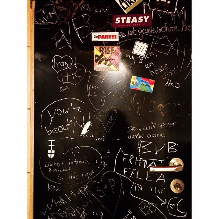 Luna Club - Kiel, Germany .. posted by @the_counterwall on Instagram #whatIseewhenIpee