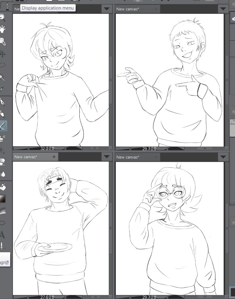 [wip] 
I love how even if not intended, #klance finds it's way in my art anyways lol 

i hope this crossover will work out when I'm done owo 