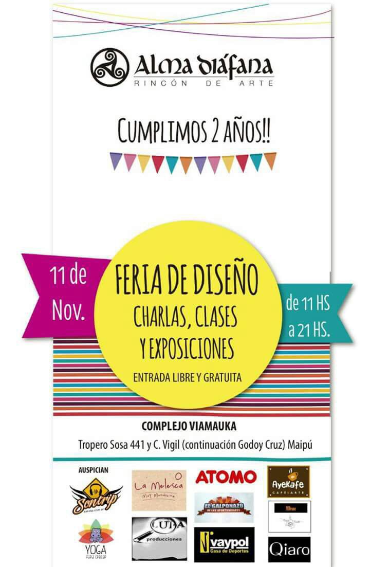 Arrancó la feria aniversario de Alma Diáfana en el complejo Viamauka de Tropero Sosa 441 Maipú, con los #SonidosQueViajan <a href="/sontripok/">sontrip.com.ar</a> <a href="/romibasile/">Romi Basile</a>