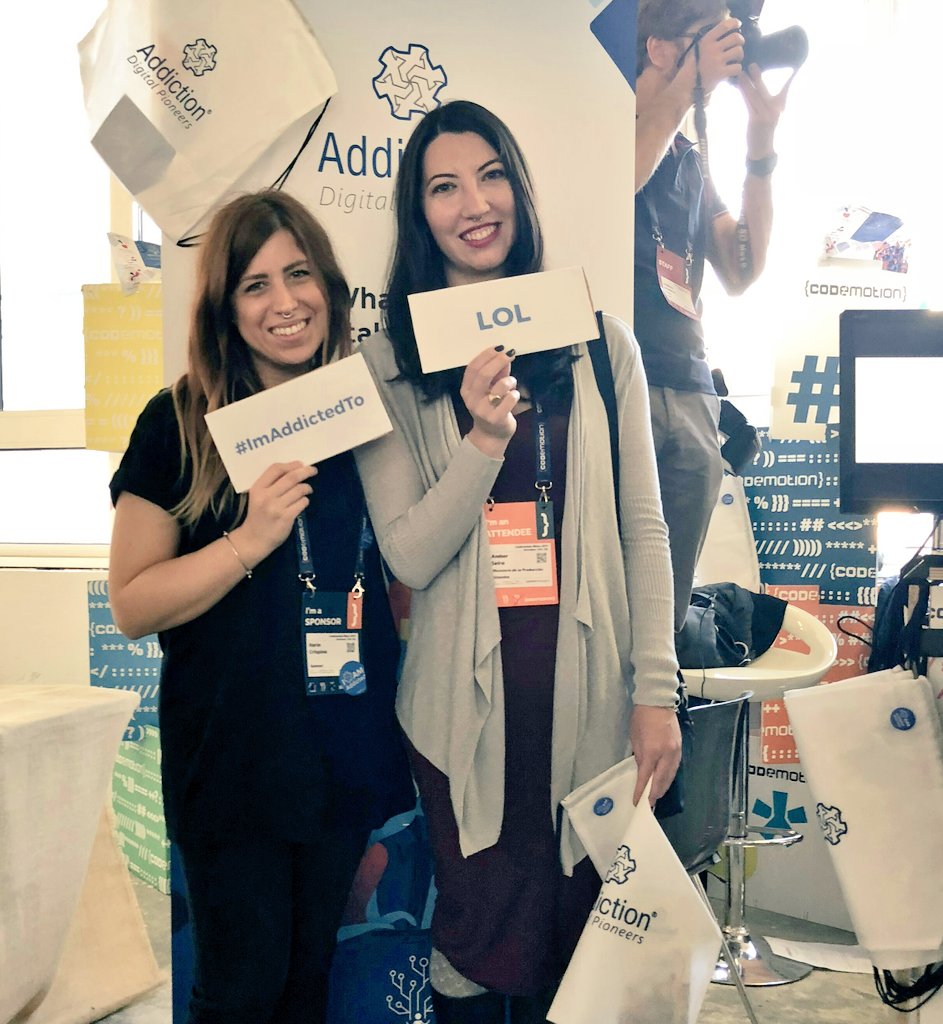 Addictiondp's tweet image. Cosa succede quando i tuoi amici dicono a cosa sei #ImAddictedto? 😂
Grazie ragazzi! 😃#codemotion