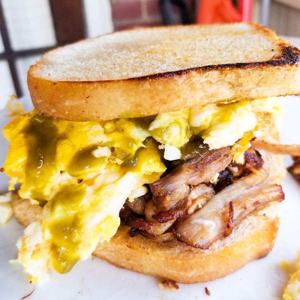 WeEatStuff_STL's tweet photo. Here's another one of Charlie's #recklessbreakfast sandwiches!

Sourdough Toast fried in Pork Fat
Leftover Pork Be… https://t.co/goSXkJ4cdb https://t.co/m1ST0LDV3v