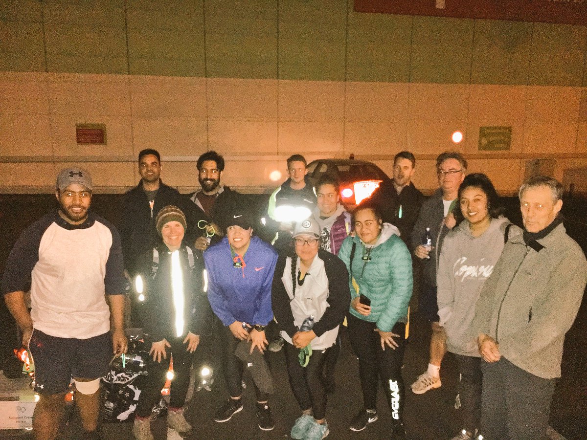 FotuJackson's tweet photo. #h2hwalk leg 3 crew arrived. Well done everyone & our #autuni south team and Sports and rec team. Bring on the finish ! π©@PeterMcGlashan @DadsPatch https://t.co/otuouVf92q