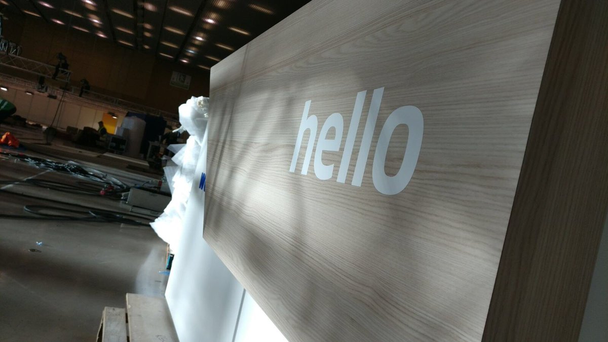 Workday's tweet photo. Behind the scenes: The set up is underway for #wdayrising in Barcelona next week… We’re super excited! https://t.co/ikxluKZI4F