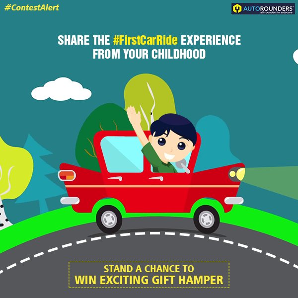 Autorounders's tweet photo. #ContestAlert
Remember the first time your parents took you out for a spin in their car? The first time they let you sit at the wheel? Tell us about your #FirstCarRide experience and stand a chance to win an exclusive gift hamper! #Autorounders
T&C:Β https://t.co/ie1TiCJs0q https://t.co/dnbkRAhvLb