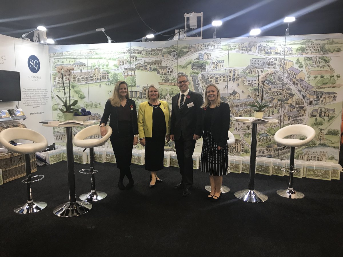 SherborneSchool's tweet photo. We're having a wonderful day at the @ischoolsshow Chatting to lots of  prospective parents about the opportunities Sherborne has to offer with @sherbornegirls #ISShow17 #Stand219 https://t.co/cjCWkyHcLB