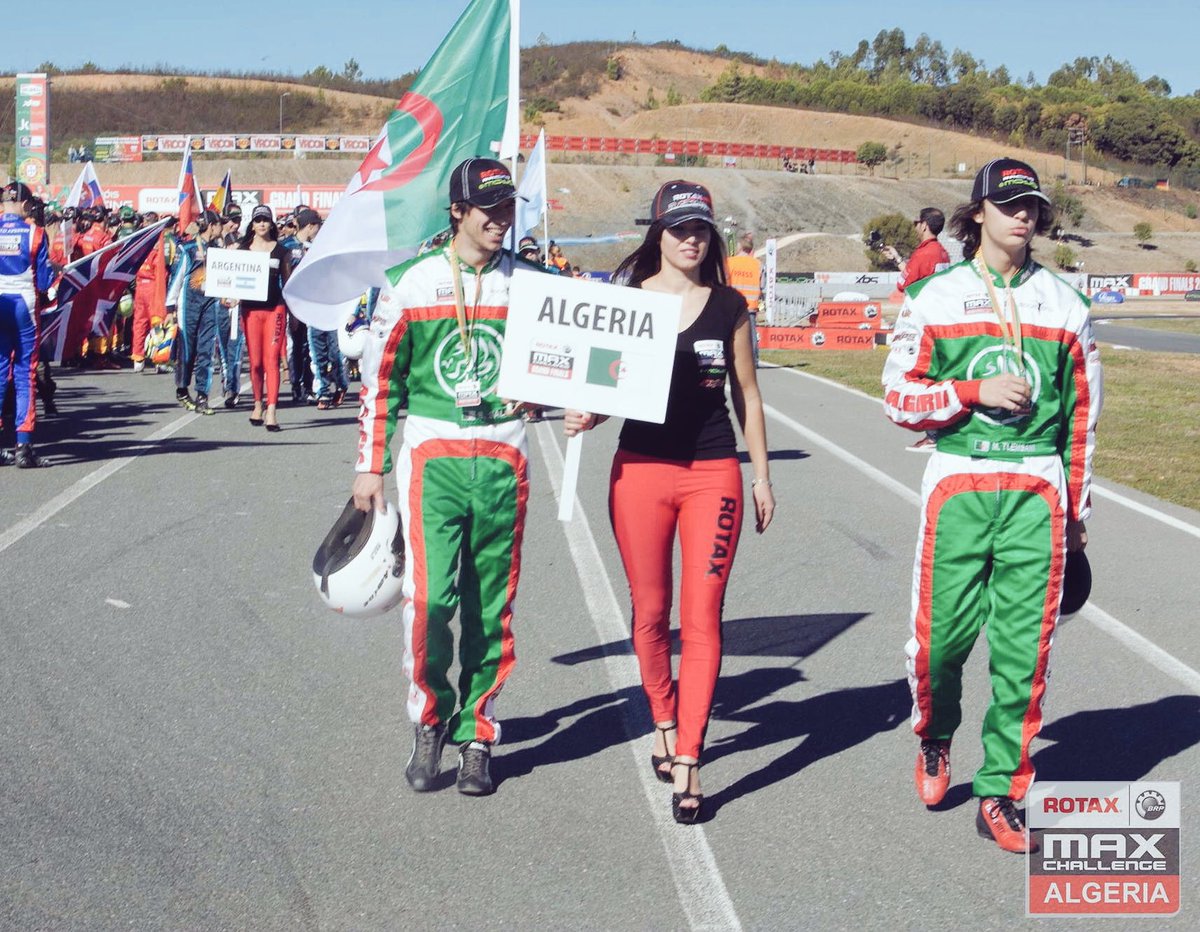 nassimsidisaid1's tweet photo. Drivers’ parade for the last day of the Rotax Max Challenge World Grand Finals. #RMCGF2017 #Portimao #TeamRotaxAlgeria https://t.co/i6OX8qXd9i