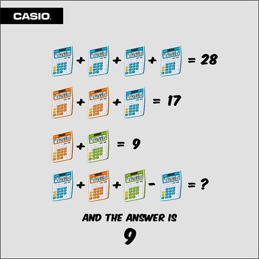 CasioIndia's tweet photo. We are revealing the answer to this brain teaser post hoping everyone got it! #BeCasioCool https://t.co/yHDzslx6vc
