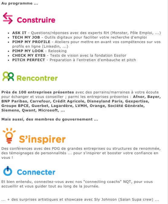 FBrahimi's tweet image. Si vous avez l'impression que les portes sont fermées. 
Si vous cherchez des options pour accélérer votre recherche d'emploi. Inscrivez-vous vite au #TalentsHubNQT du 15/11 #Coaching #Conference #Networking 🍀😀💪 eventbrite.fr/e/billets-nqt-… 
J'y serai pour parler #PersonalBranding