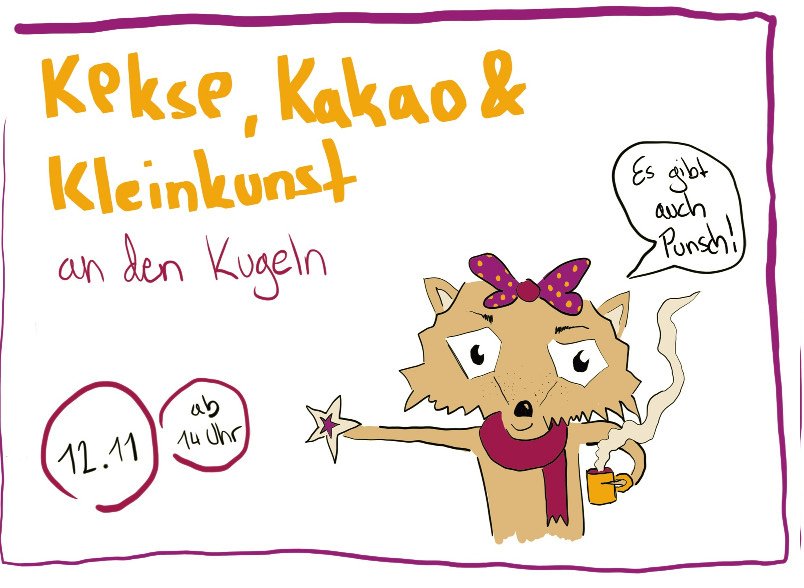 squatms's tweet photo. Nicht vergessen: Morgen um 14 Uhr Kekse, Kakao und Kleinkunst an den (Aasee)Kugeln. https://t.co/46VnBebW0j … https://t.co/l2eGN7wkFT