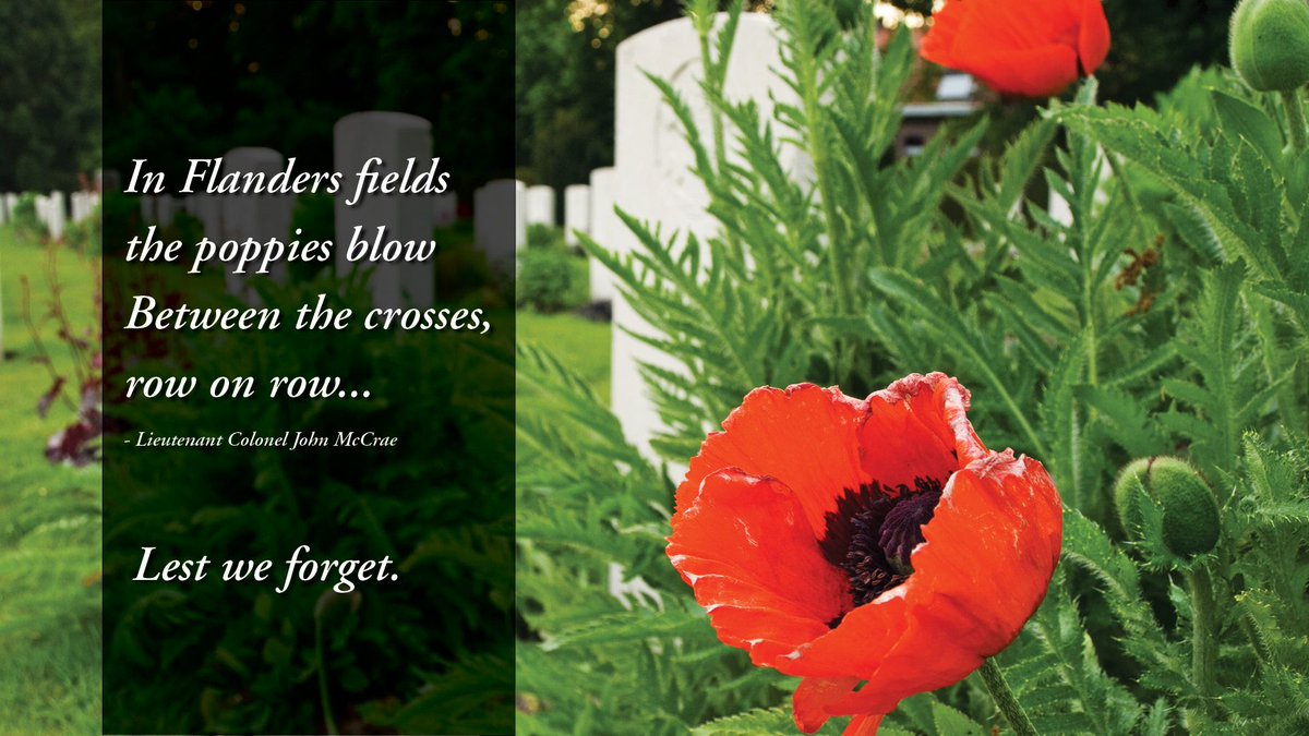 #RemembranceDay #LestWeForget buff.ly/2zqkU55