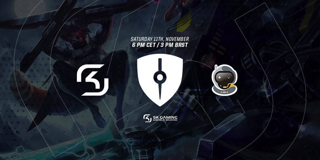 SKGaming's tweet photo. Last week of the split and what a week it is!
The last chance to fight for our spot in Worlds starts today vs @SpacestationGG !
Última semana da split e a última chance de conseguirmos nosso spot nos Worlds!
#RUNSKG #SKVG
In 10m - https://t.co/IsWqIAo3Aa https://t.co/V0jl2KnsCw