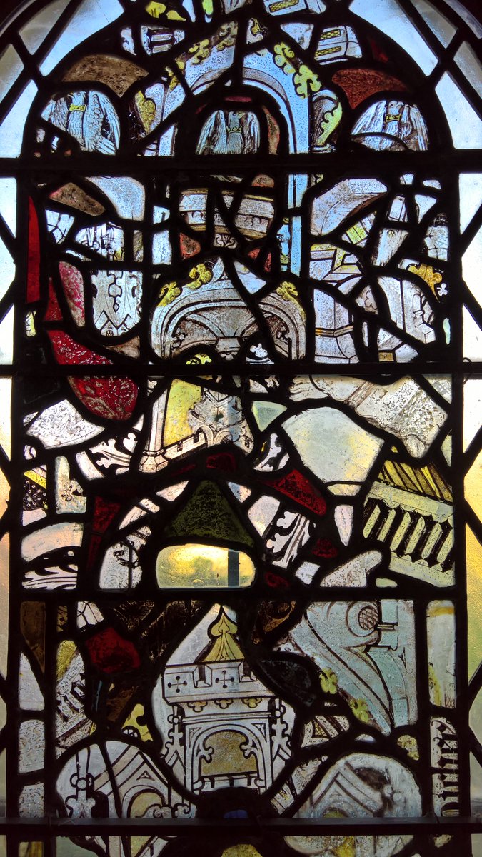 rutlandgraffiti's tweet photo. Fragments of #Medieval glass in the north aisle windows of the Church of St Peter, #Allexton, #Leicestershire. Cared for by @TheCCT https://t.co/CZj1zlCHqs