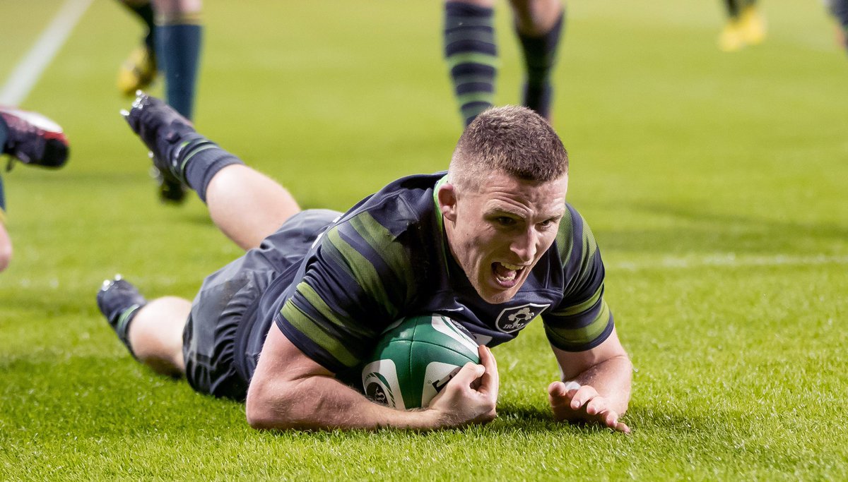 Munsterrugby's tweet photo. 💥A first Ireland try for Andrew Conway
💥An Ireland debut for Darren Sweetnam
💥7 Munster players playing their part

Oh...and a 38-3 win over South Africa! Congratulations, @IrishRugby https://t.co/KScuDITl4W