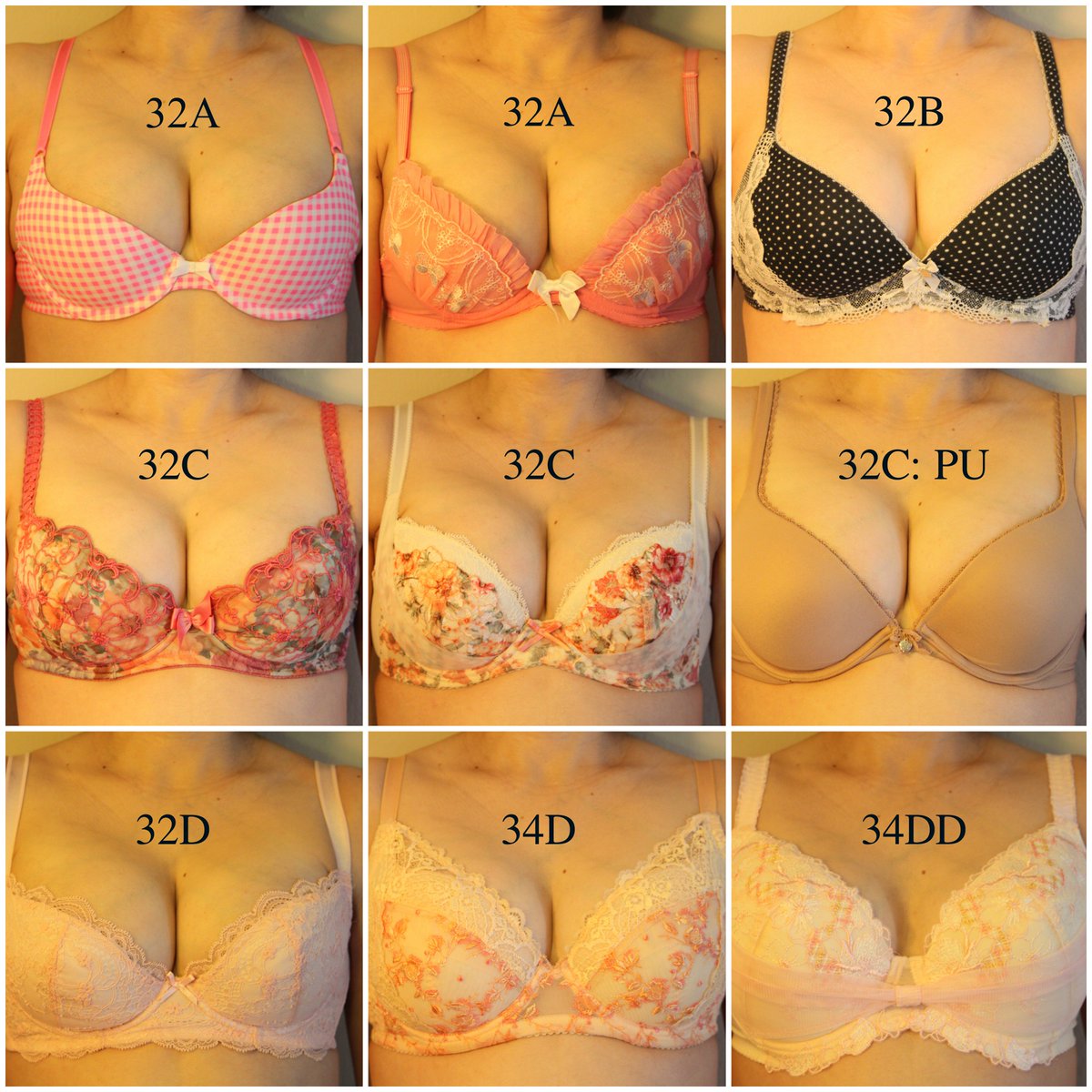 See how my now-34DD(ish) breasts fit into my old #bras from 4 years ago! ht...